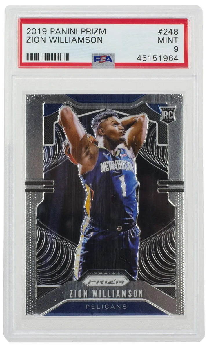 Zion Williamson 2019 Panini Prizm #248 Pelicans Basketball Card