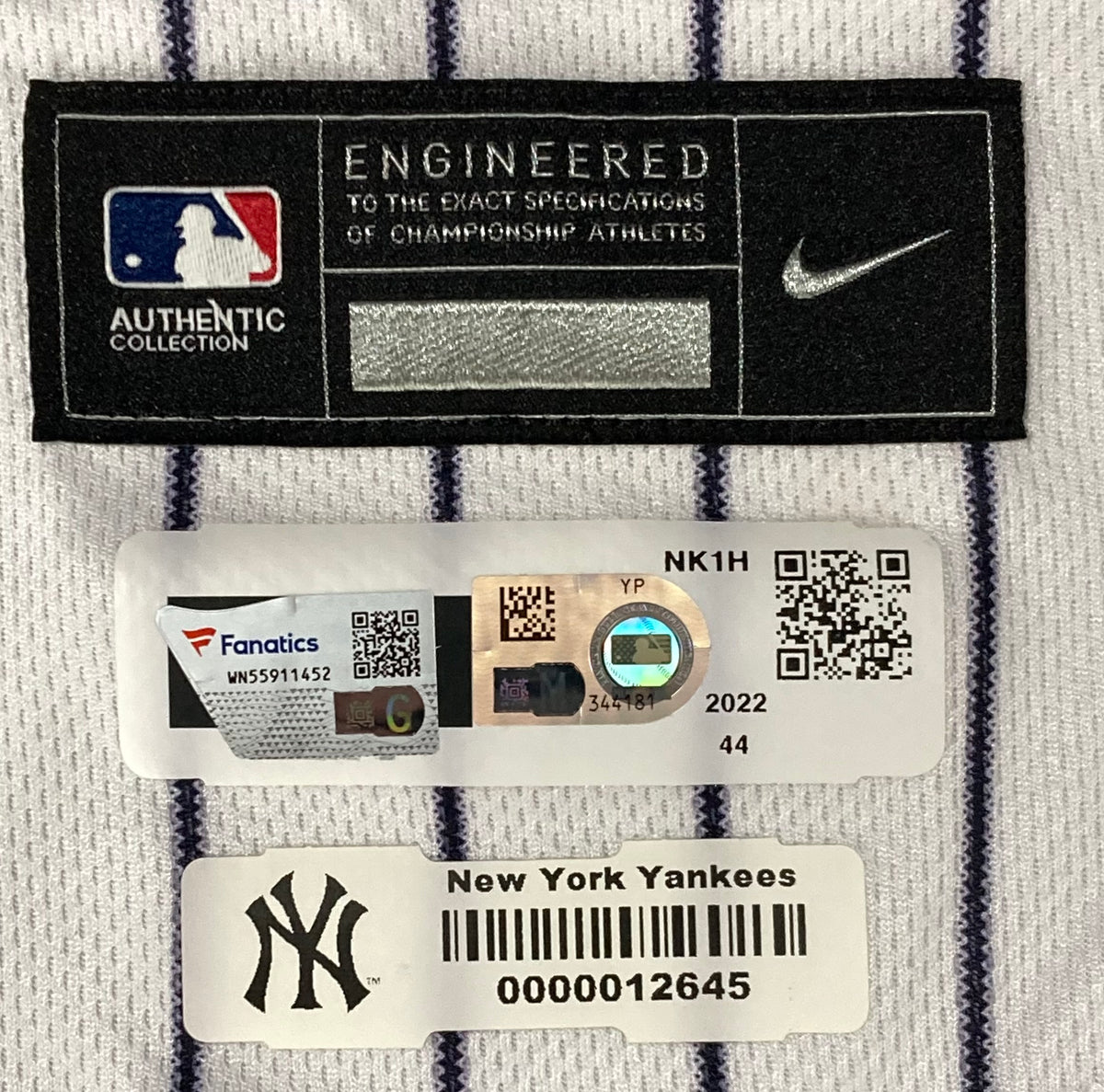 Aaron Boone Game Used New York Yankees Jersey 3/30/2023 Fanatics+MLB