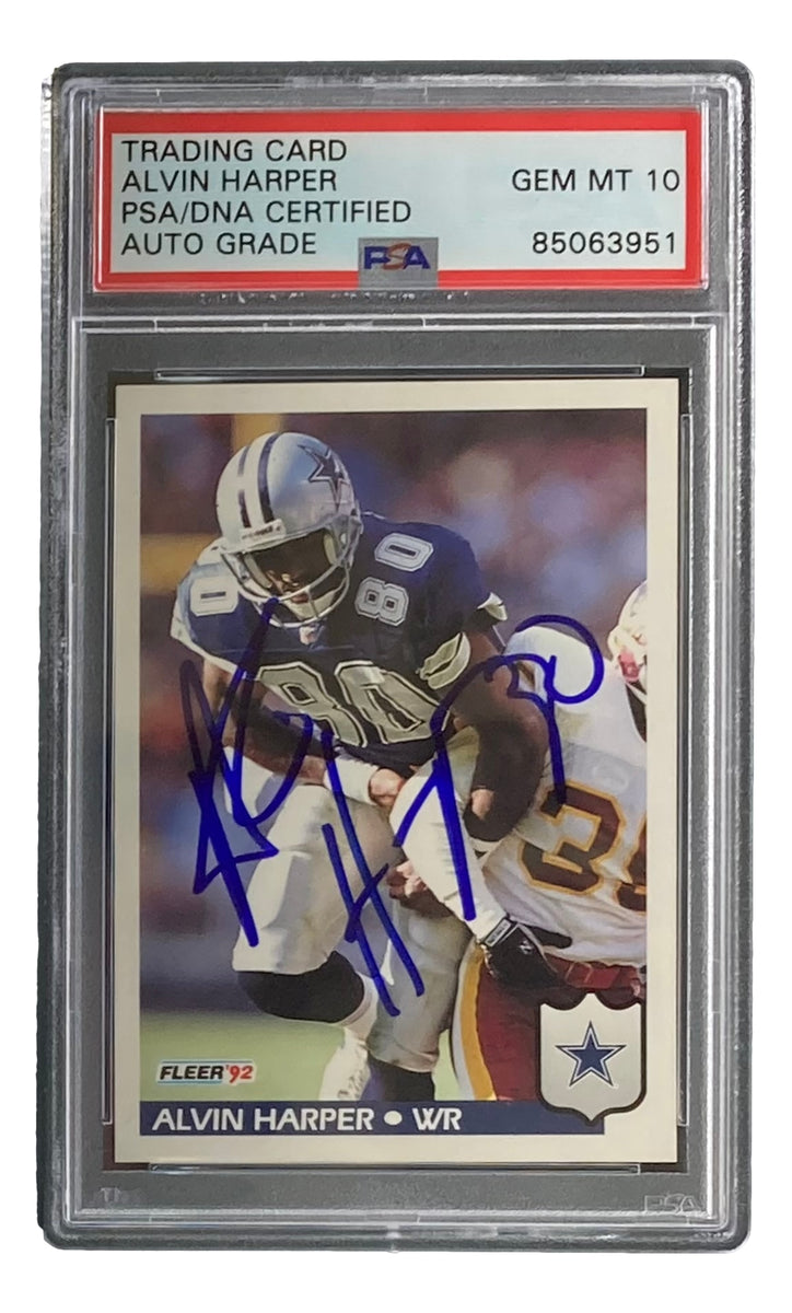 Alvin Harper #80 Autographed / Signed Dallas Cowboys Fo