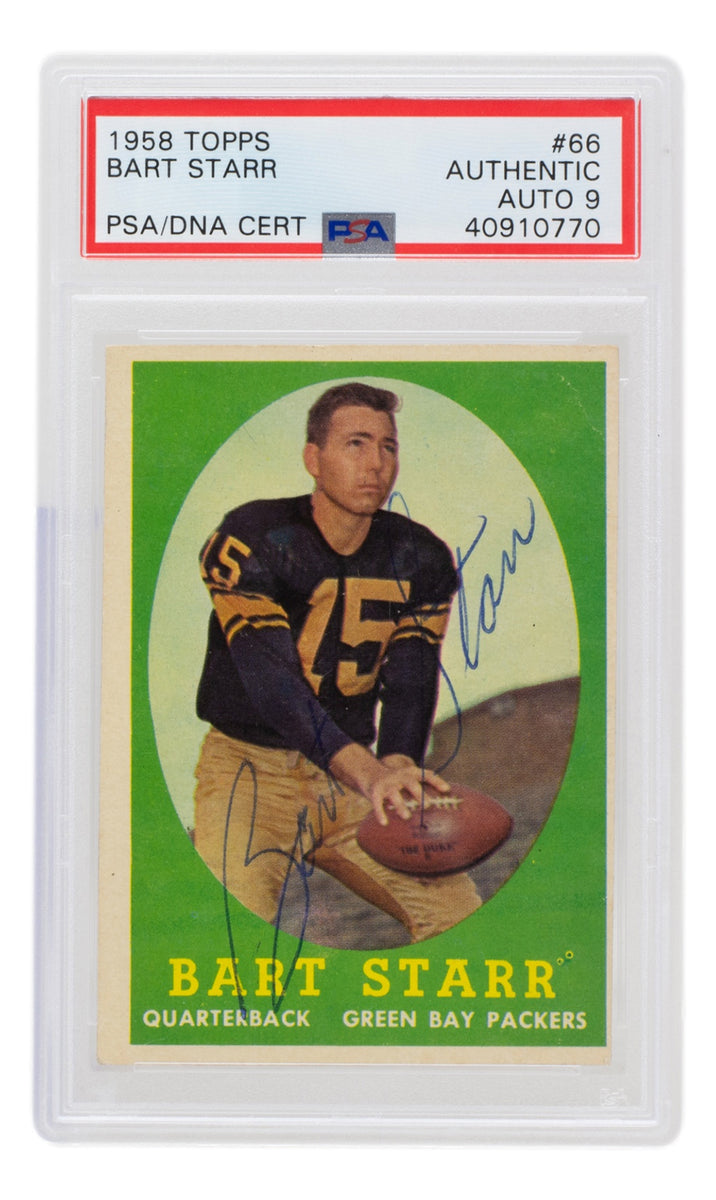 1966 NFL Championship Full Ticket Signed by Bart Starr (PSA)