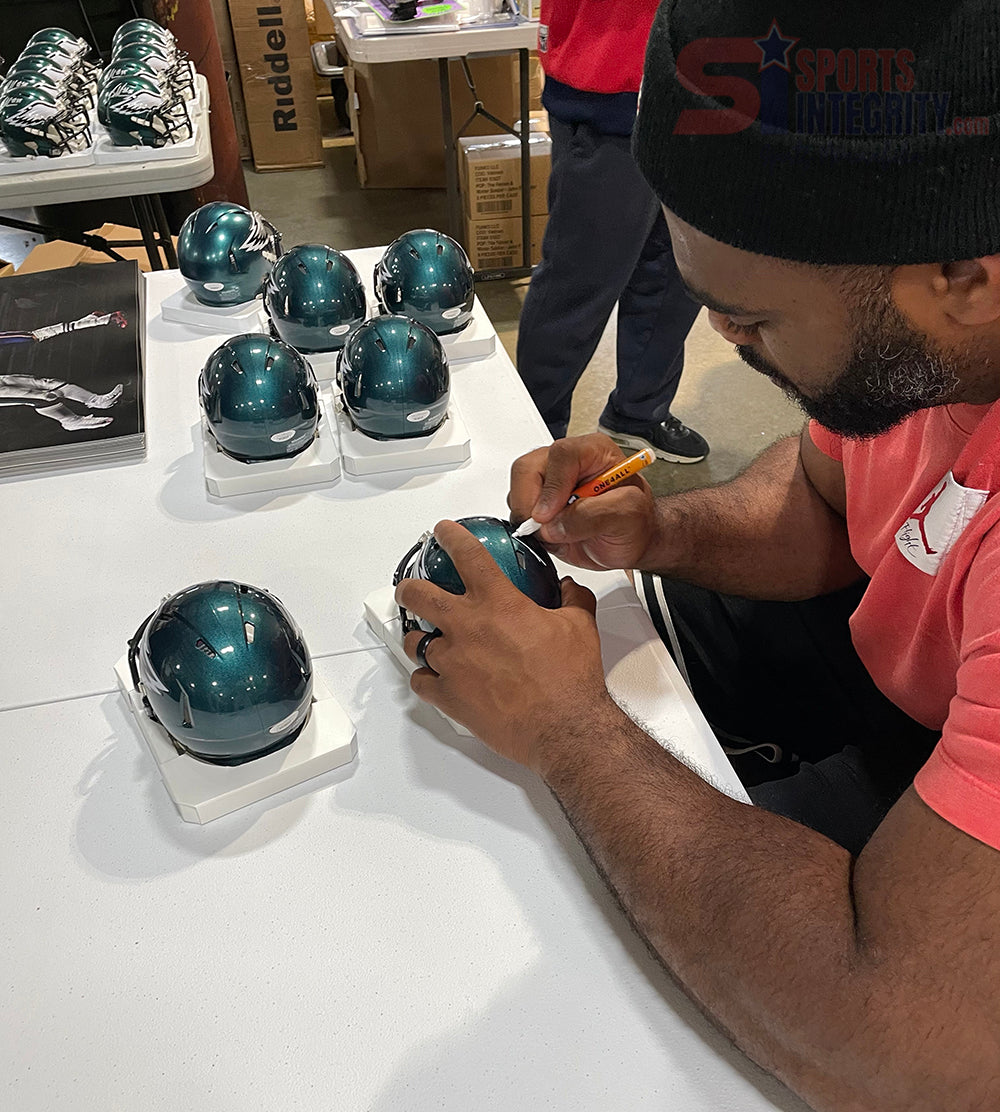 Brandon Graham Signed Philadelphia Eagles Chrome Speed Mini-Helmet