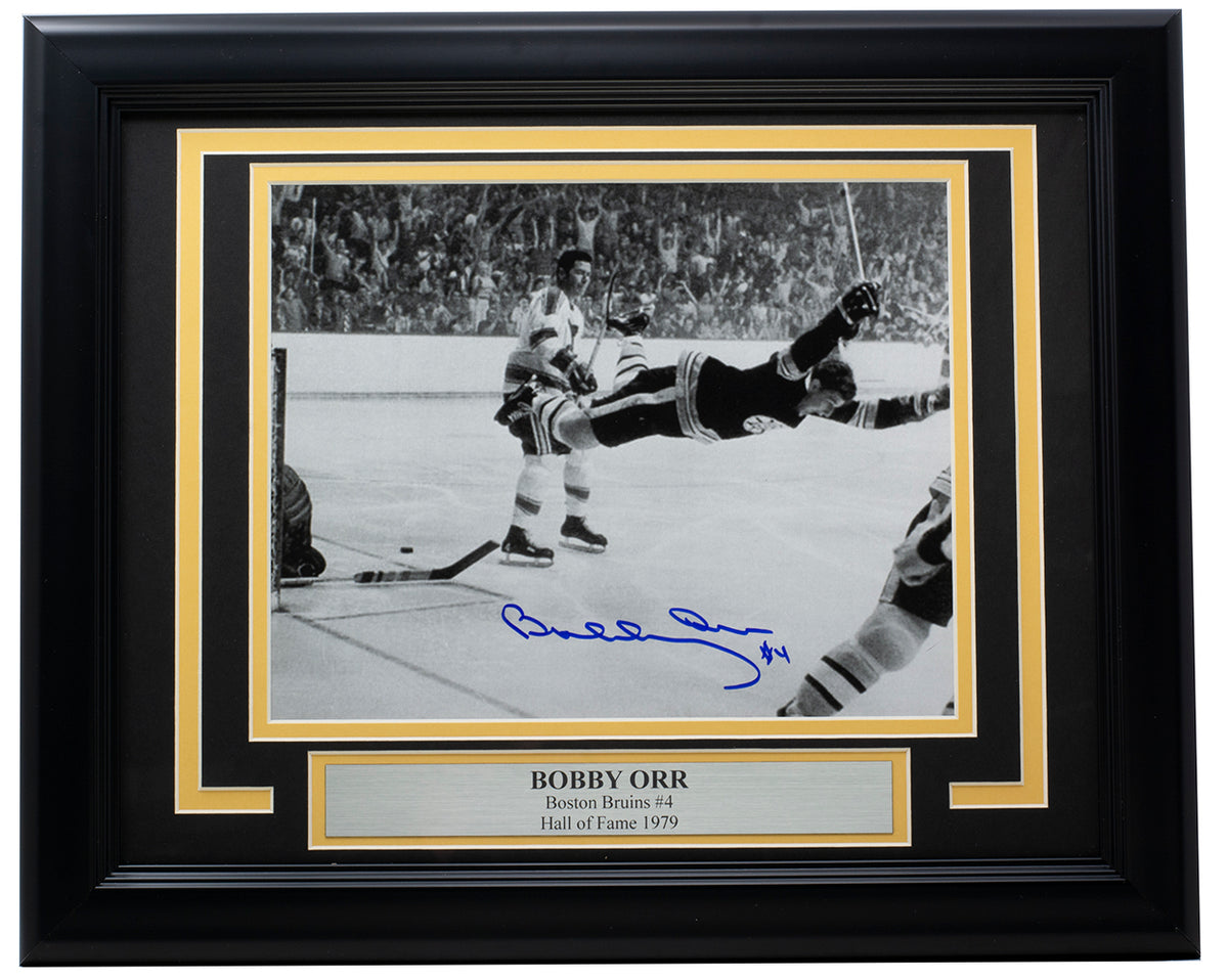 Boston Bruins Bobby Orr Framed 8x10 Photo of The Stanley Cup Game Winning  Goal