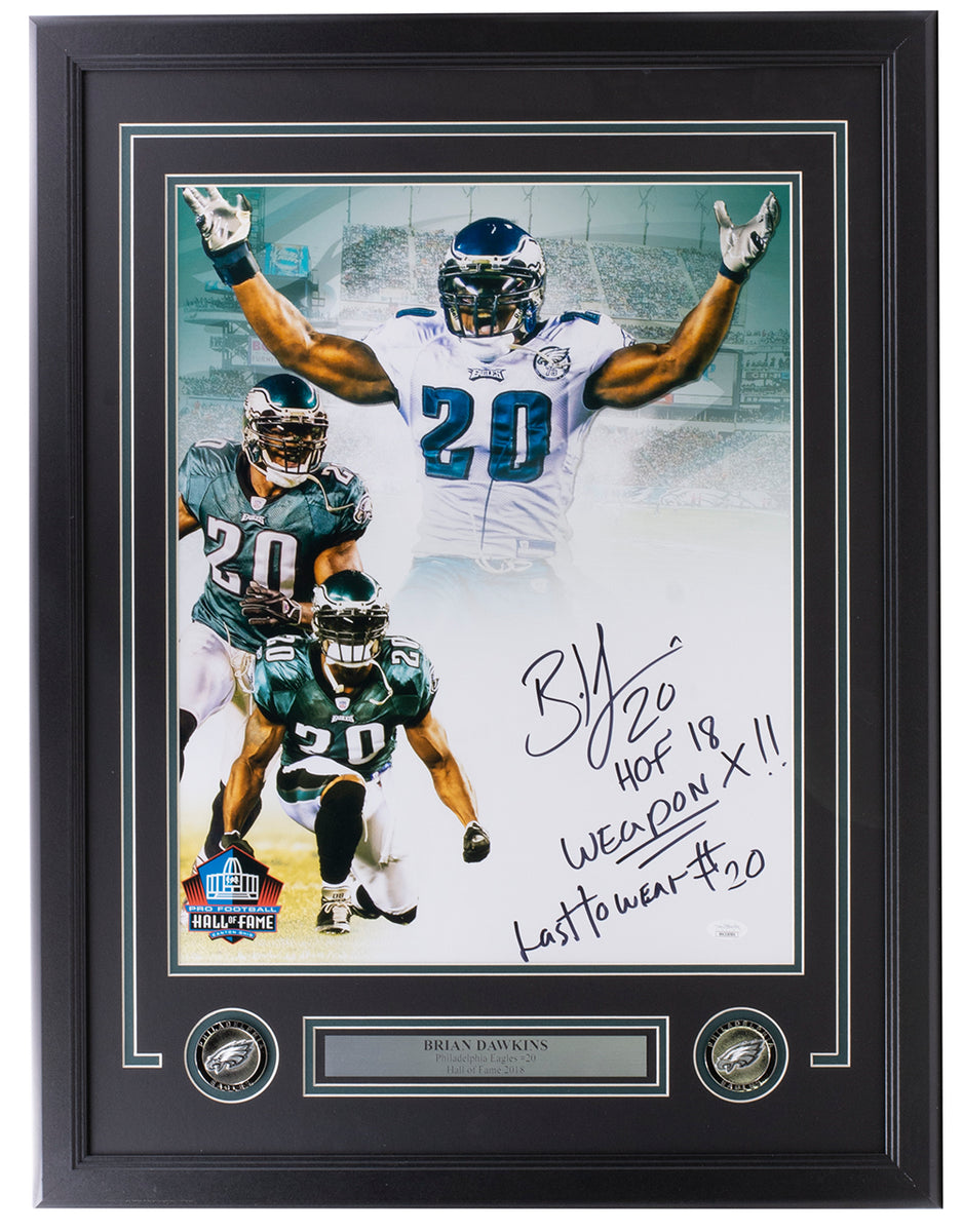 Brian Dawkins Hof Philadelphia Eagles Signed/auto 11x14 Photo Jsa 165214