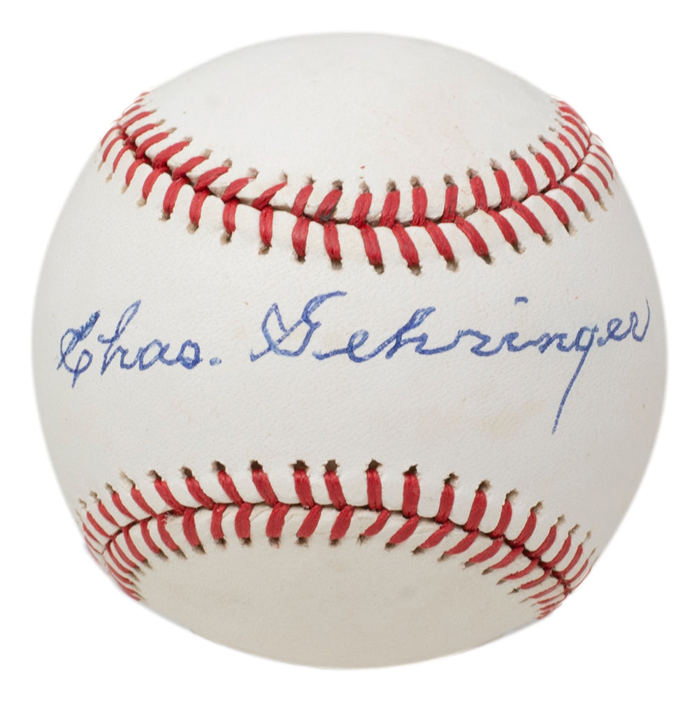 Charlie Gehringer Signed Baseball, Autographed Charlie Gehringer Baseball