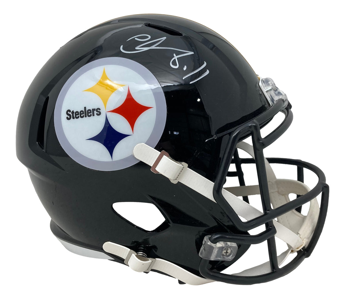 Steelers Chase Claypool Signed Black Rep Mini Helmet BAS Wit #WX49000