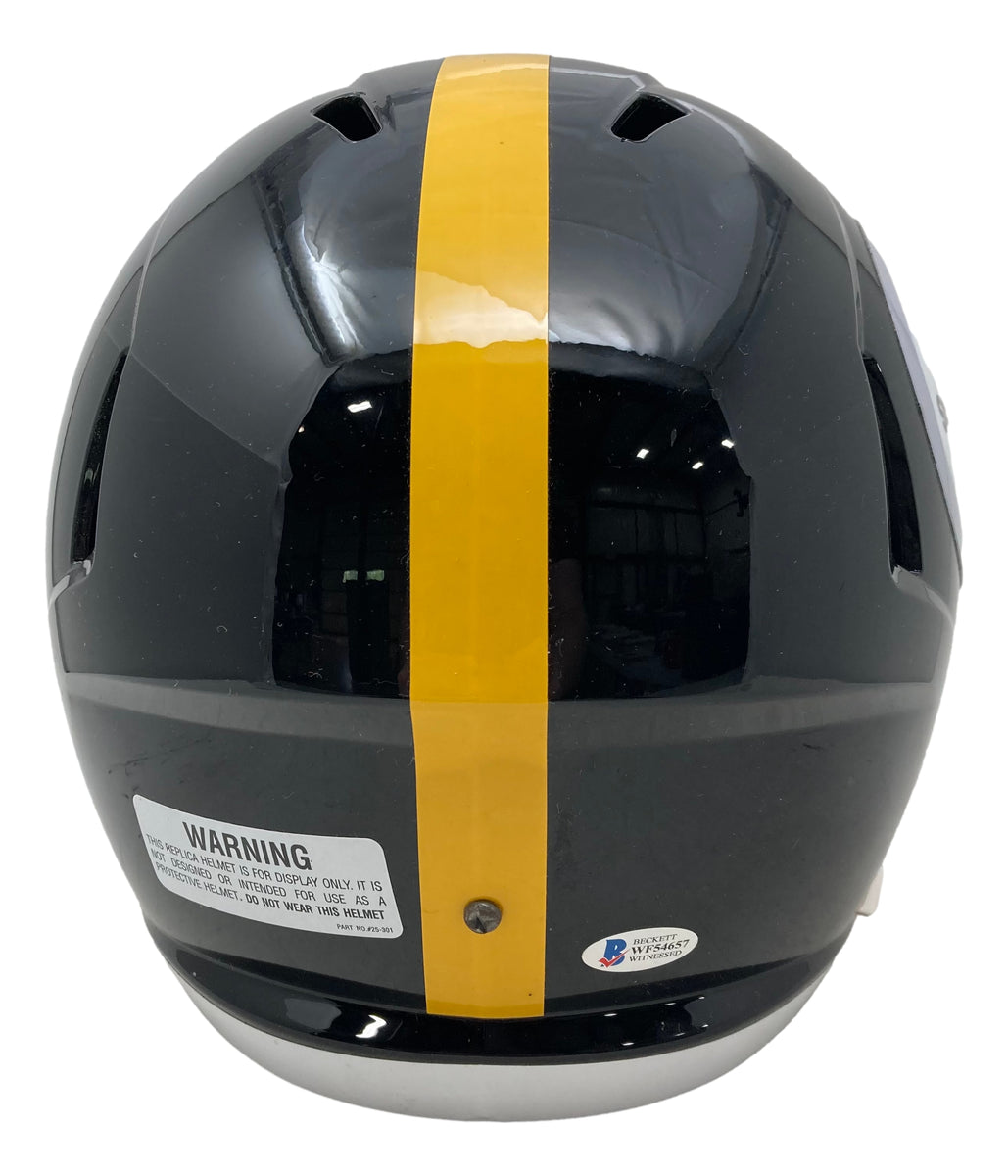 Chase Claypool Autographed Pittsburgh Steelers AMP Replica Full-Size Football  Helmet - BAS COA