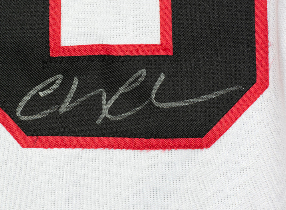 Chevy Chase Christmas Vacation Signed 11x14 Blackhawks Jersey