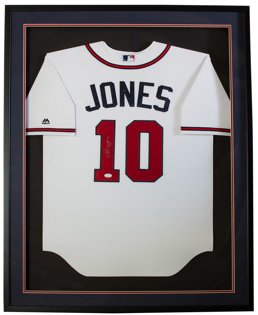 Top-selling Item] Chipper Jones 10 Atlanta Braves White 2022-23 Gold  Program 3D Unisex Jersey