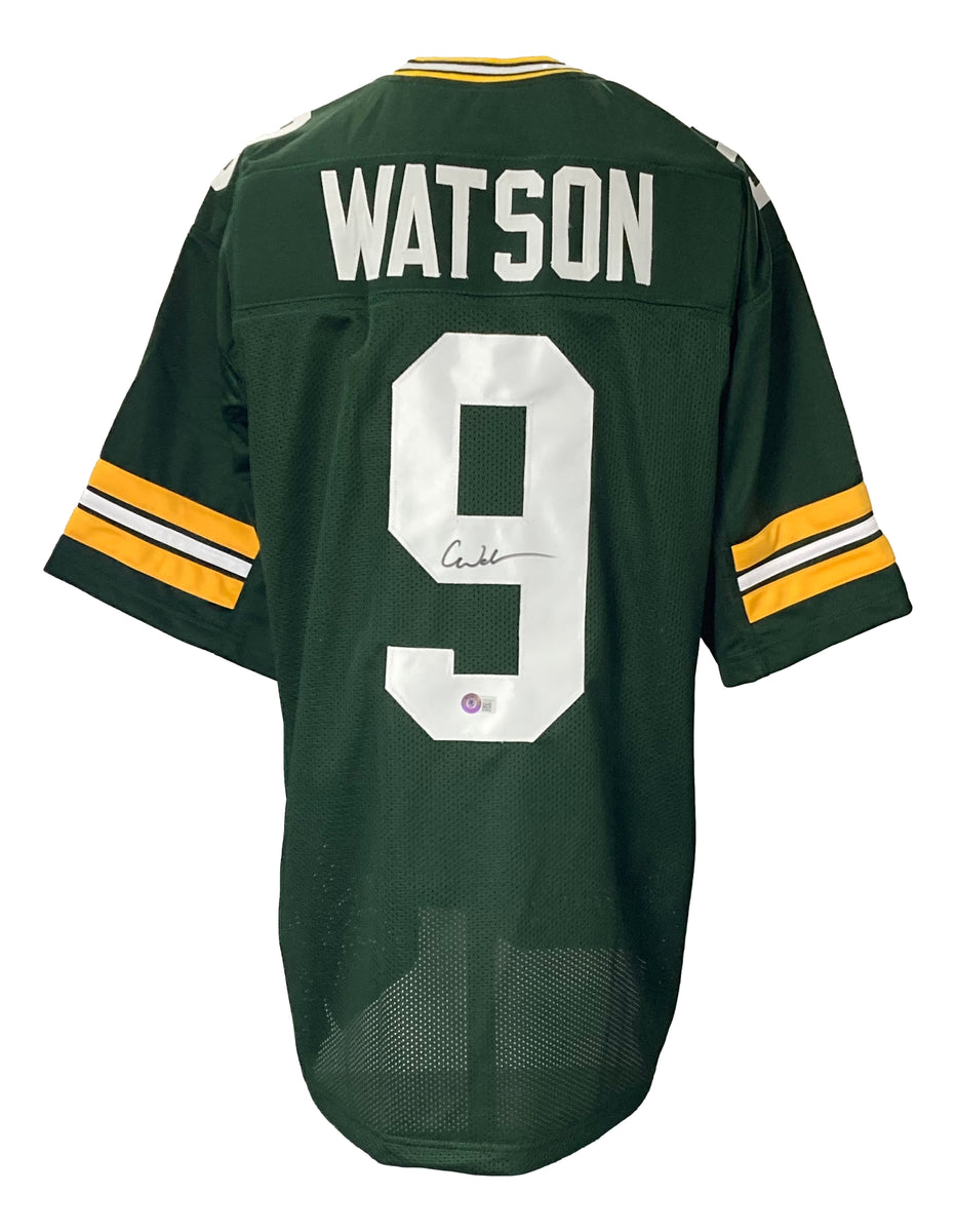 Christian Watson Signed Green Bay White Football Jersey (Beckett)