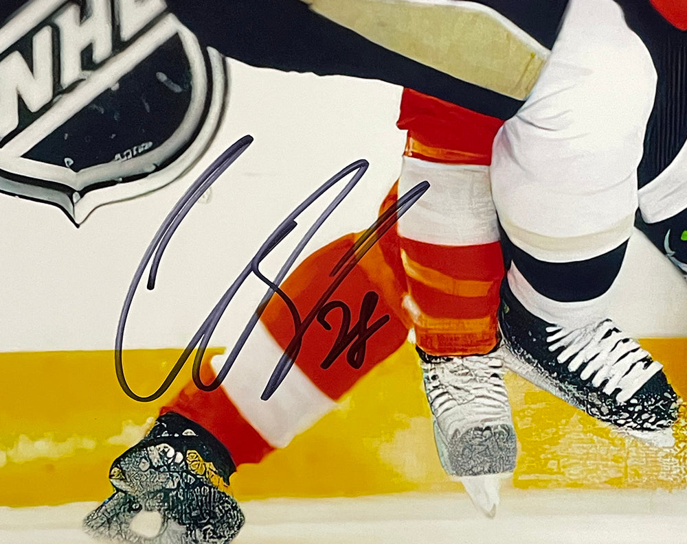 Philadelphia Flyers Autographed 16″ x 20″ Reverse Retro Jersey Skating  Photograph