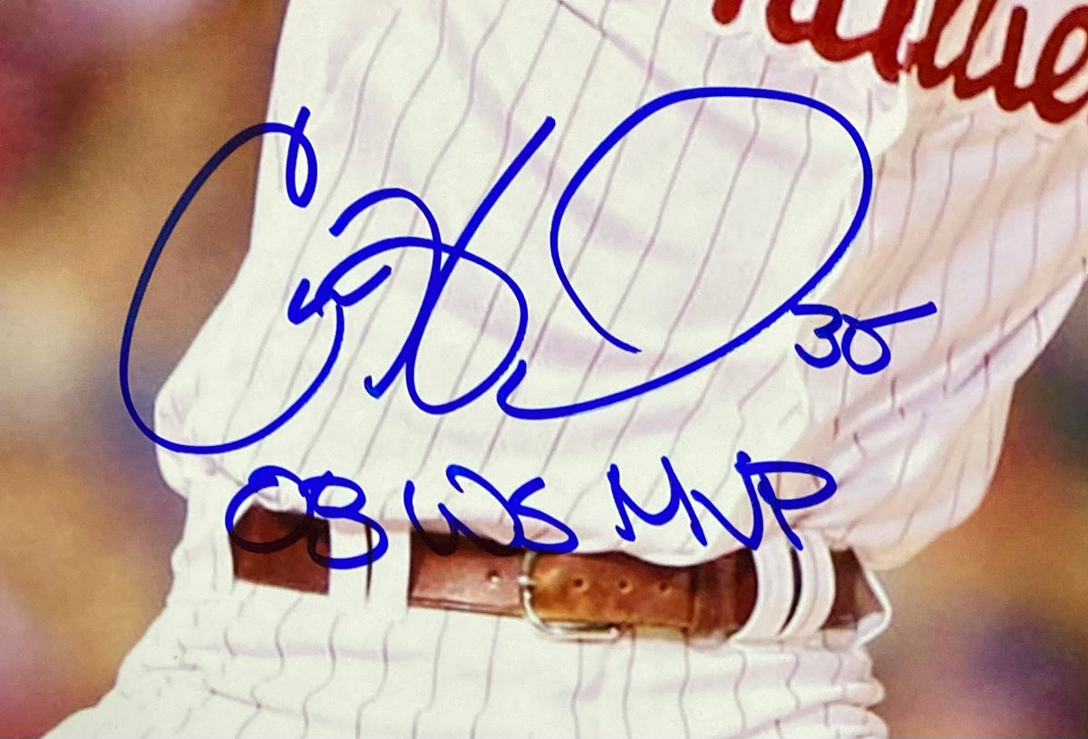 Cole Hamels Signed 16x20 Philadelphia Phillies Photo 08 WS MVP