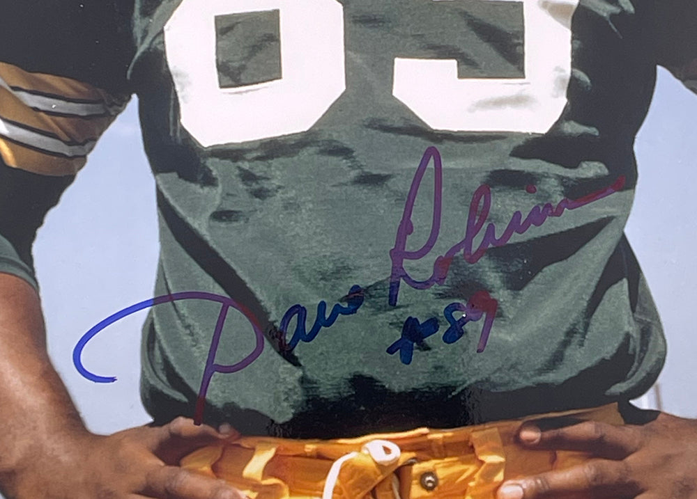 Autographed Dave Robinson 8X10 Green Bay Packers Photo - Main Line  Autographs