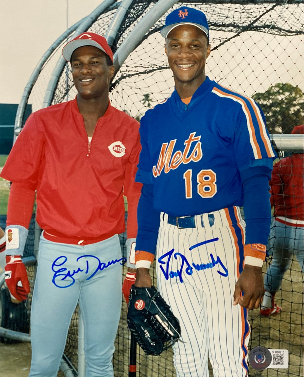 Eric Davis Signed Cincinnati Reds 8x10 Photo (JSA Hologram