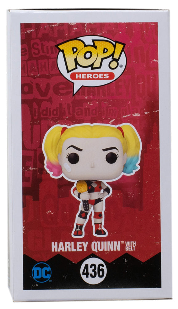 POP Funko DC Heroes: Harley Quinn with Boombox Vinyl Figure, Multicolor,  3.75 inches