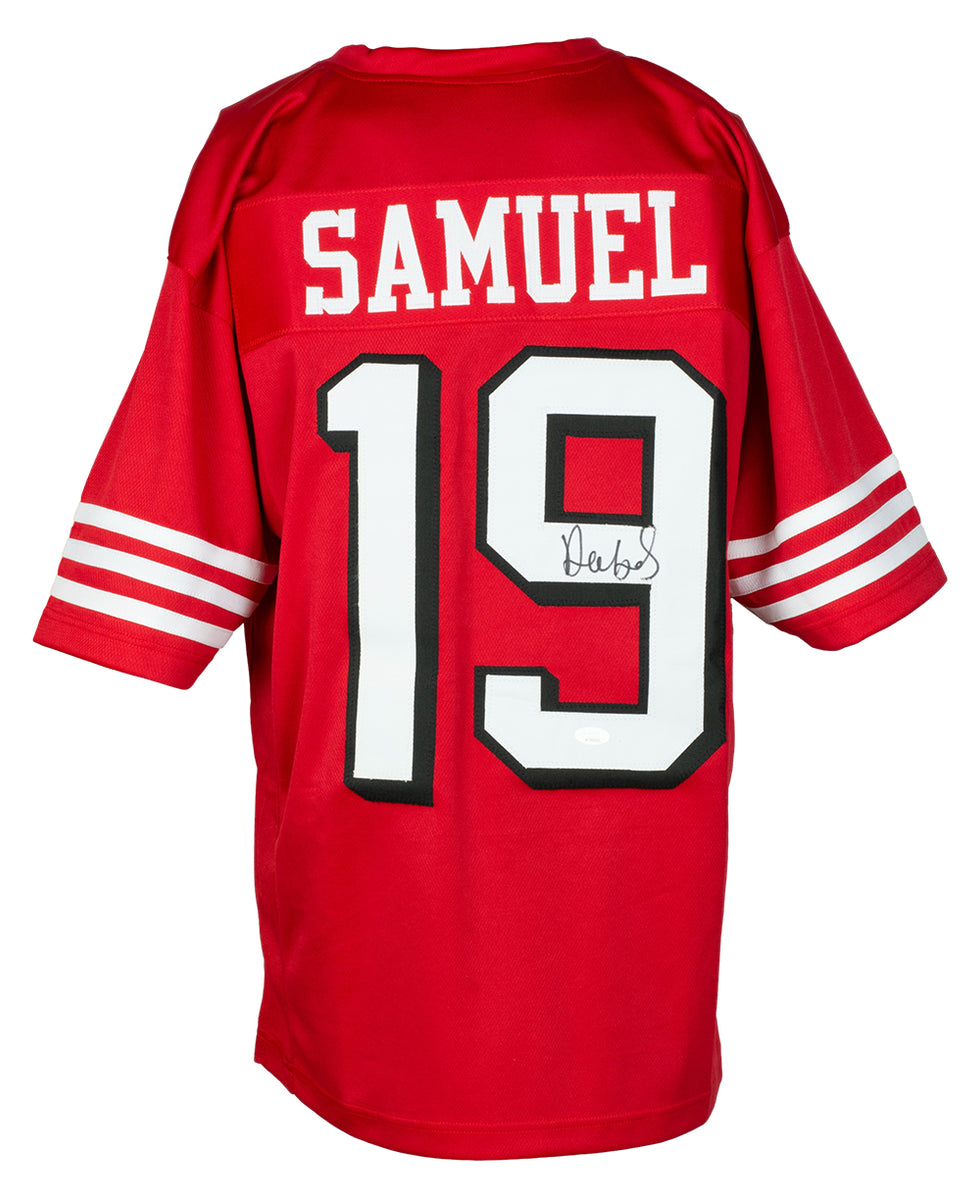 Deebo Samuel Signed Custom Red Pro Style Football Jersey JSA – Sports  Integrity