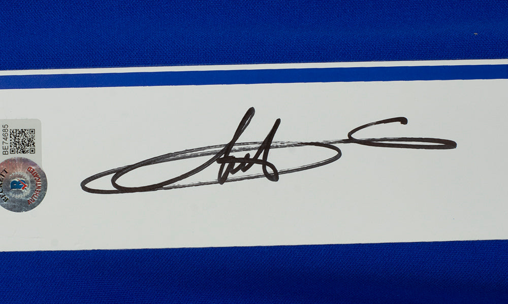 Autographed/Signed Didier Drogba Chelsea FC Blue Soccer Jersey