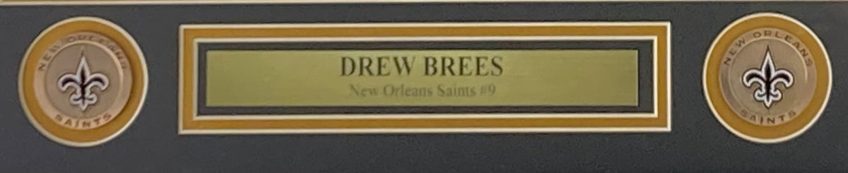 Drew Brees Signed Framed 16x20 New Orleans Saints Record Breaking Phot