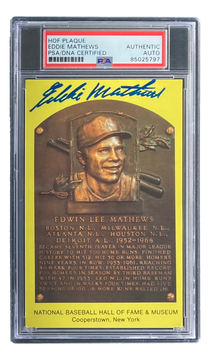 Mathews, Eddie  Baseball Hall of Fame