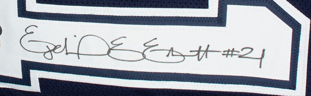 Ezekiel Elliott Autographed Blue Pro Style Jersey - Beckett Authenticated 1  at 's Sports Collectibles Store