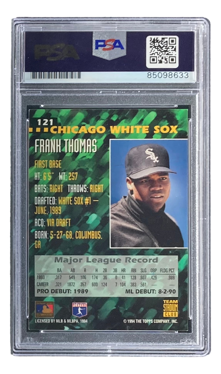 Frank Thomas Signed 1994 Upper Deck #55 Chicago White Sox Trading Card PSA/DNA