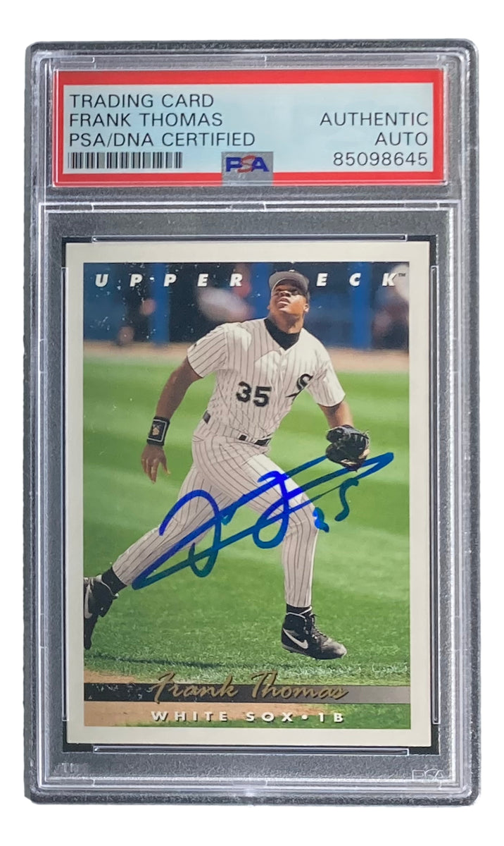 Frank Thomas Signed 1994 Pinnacle #1 Chicago White Sox Trading Card PSA/DNA