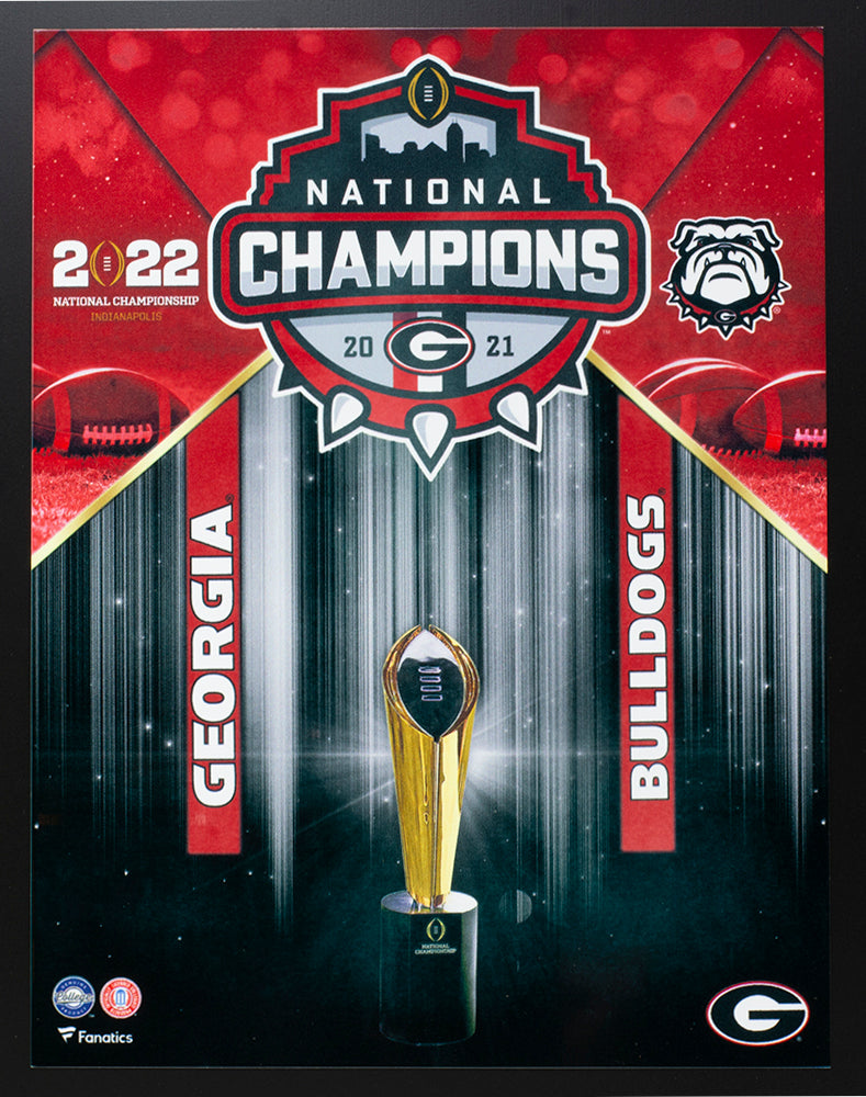 Georgia Bulldogs Back to Back National Champions 2021-2022 Wooden Plaque