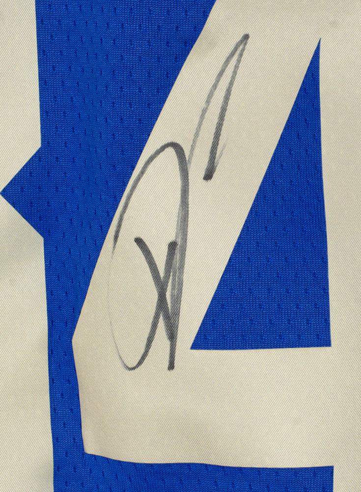 Giannis Antetokounmpo Milwaukee Bucks Autographed Blue City Edition Nike  Swingman Jersey with 21 NBA Champs Inscription