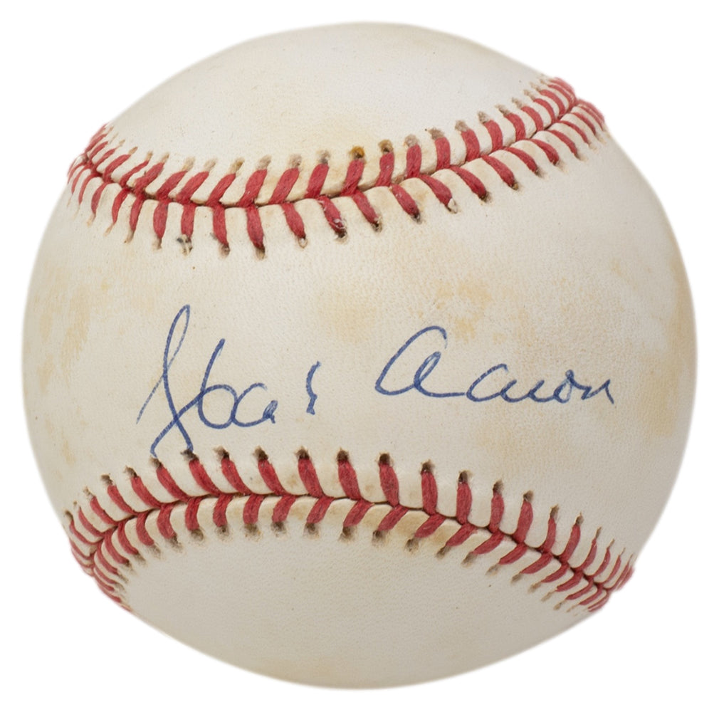 Hank Aaron Braves Signed National League Baseball BAS LOA 471 – Sports  Integrity