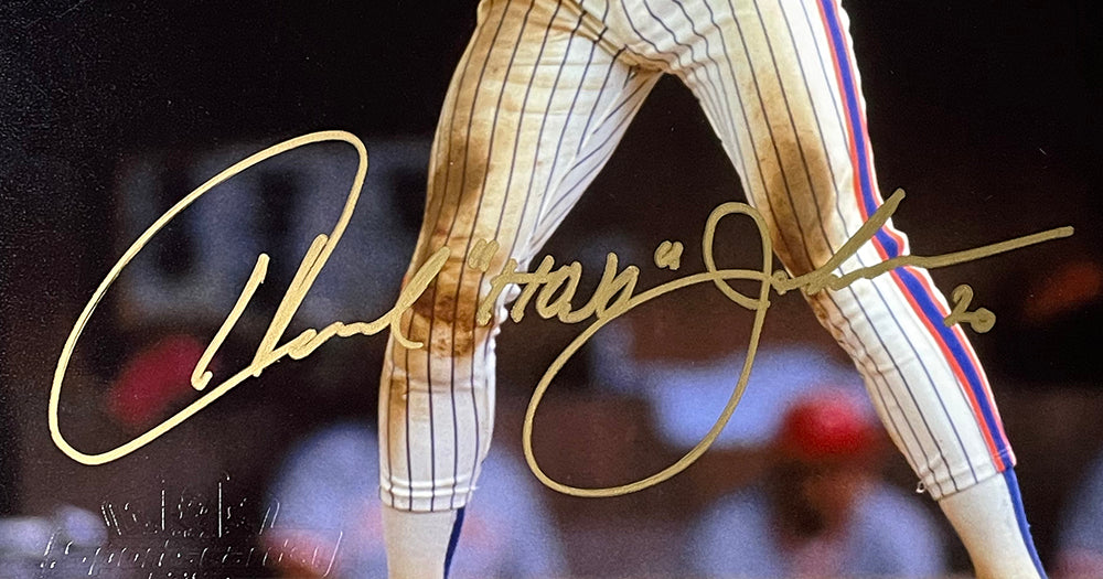 Autographed New York Mets Howard Johnson Framed 8 x 10