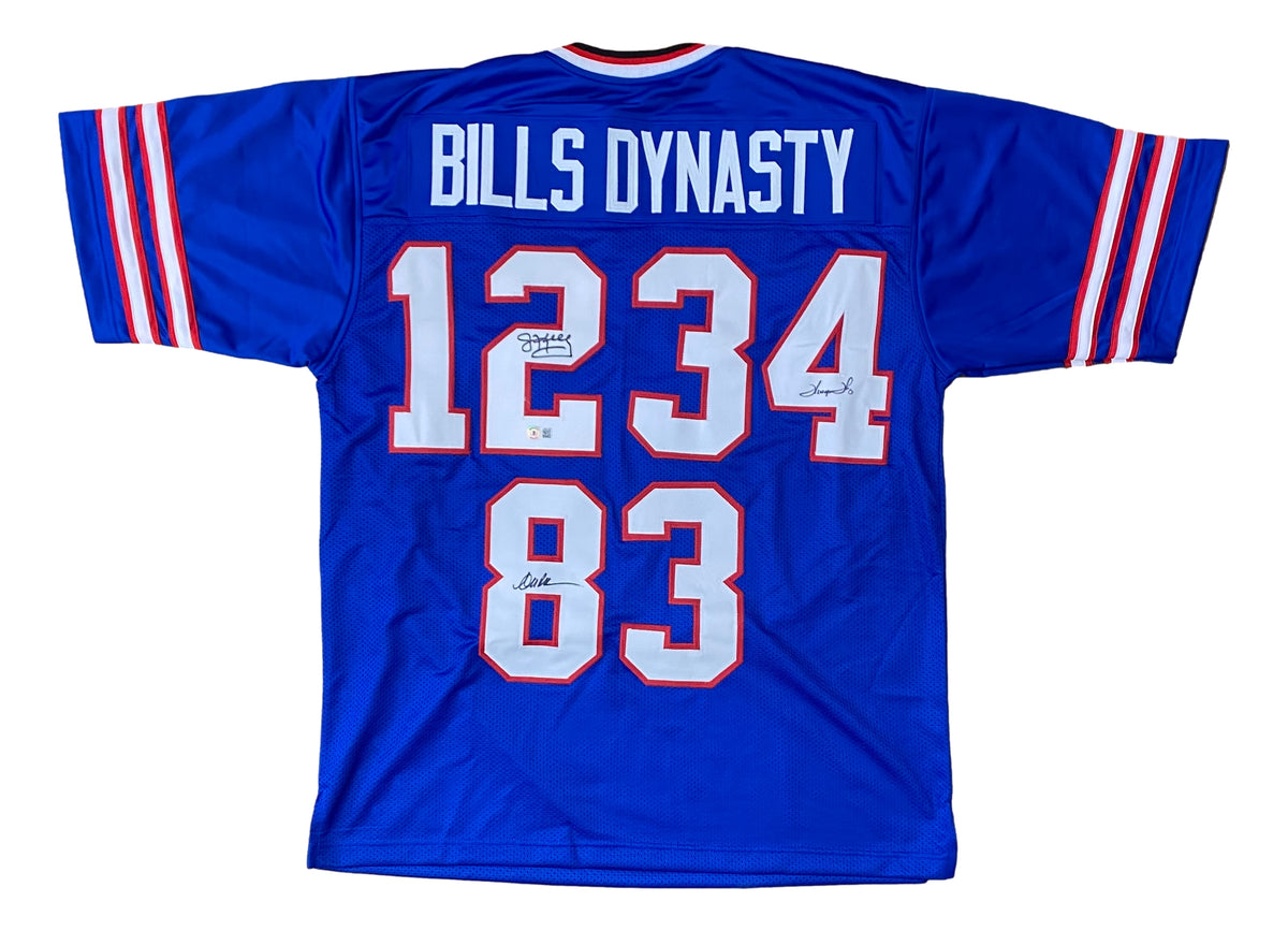 Dynasty Kelly Reed Thomas Autographed Buffalo Custom Football Jersey - BAS  COA