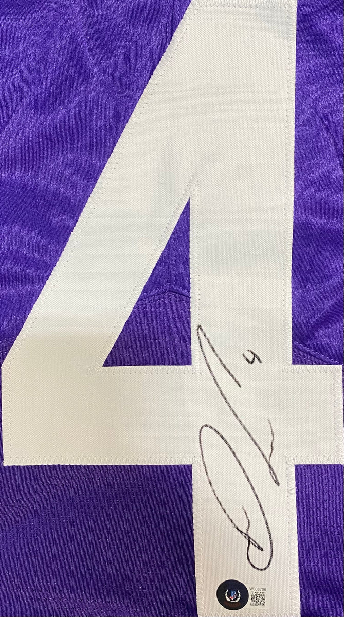 Dalvin Cook Autographed Signed Custom White Pro-Cut Football Jersey Beckett  Itp