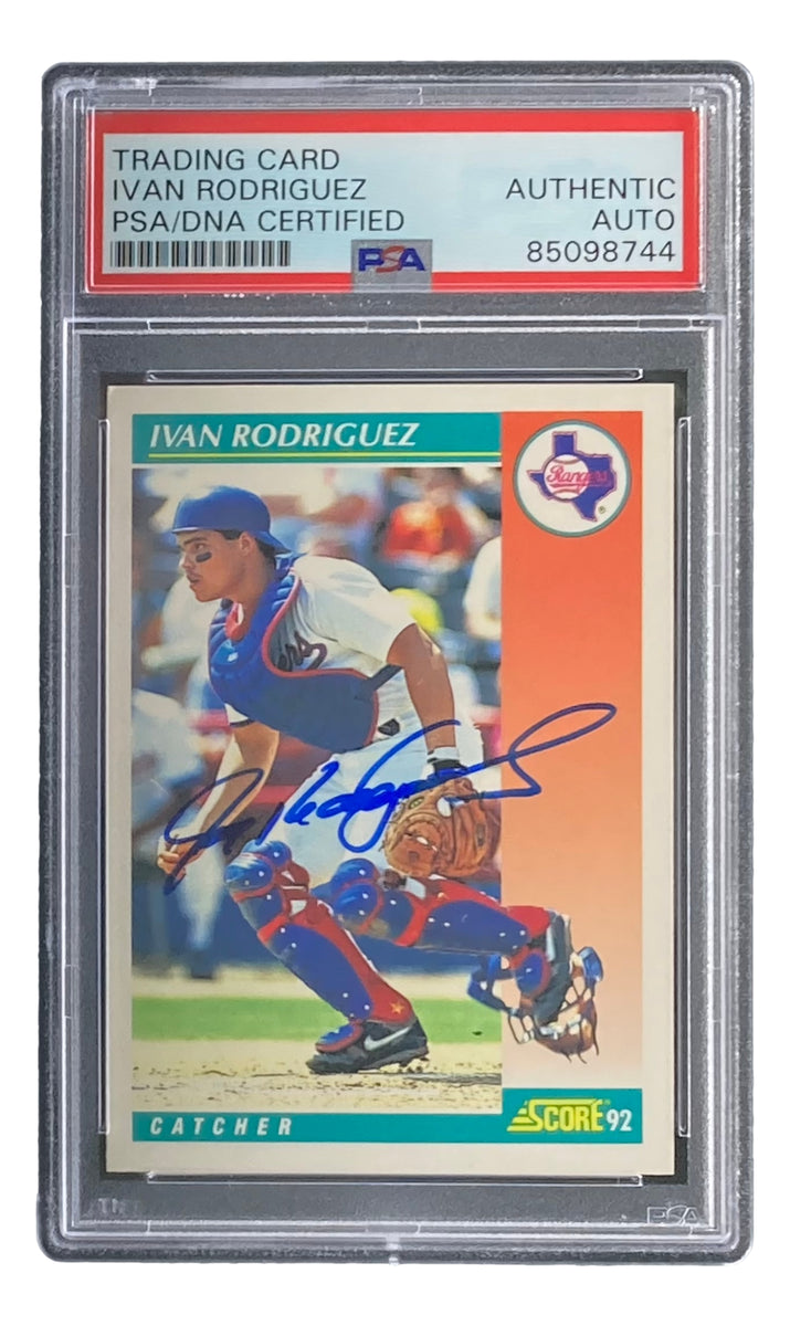 1992 Score Baseball Card Ivan Rodriguez Texas Rangers #700