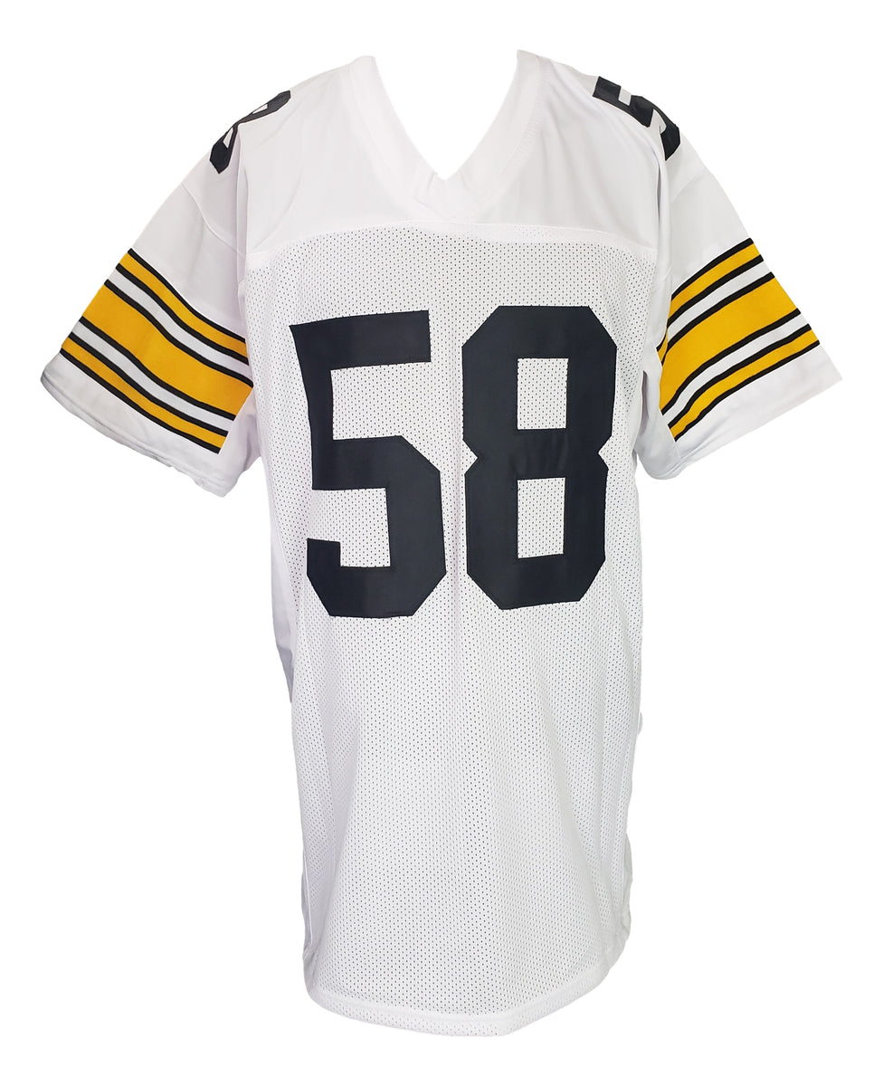 Jack Lambert Signed Black Custom Jersey (Shortsleeve) 'HOF 90