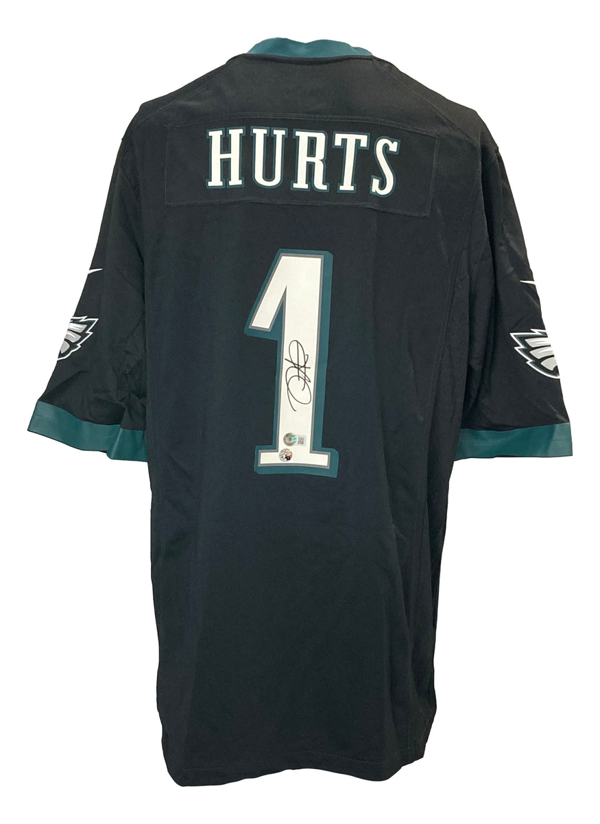 Jalen Hurts Signed Philadelphia Eagles Green Nike Game Replica Jersey BAS+ Hurts