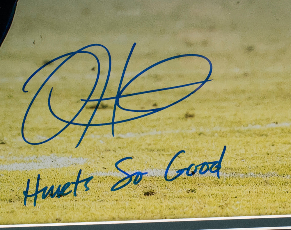 Jalen Hurts Eagles Signed HURTS SO GOOD Insc 16x20 Matted & Framed Photo JSA