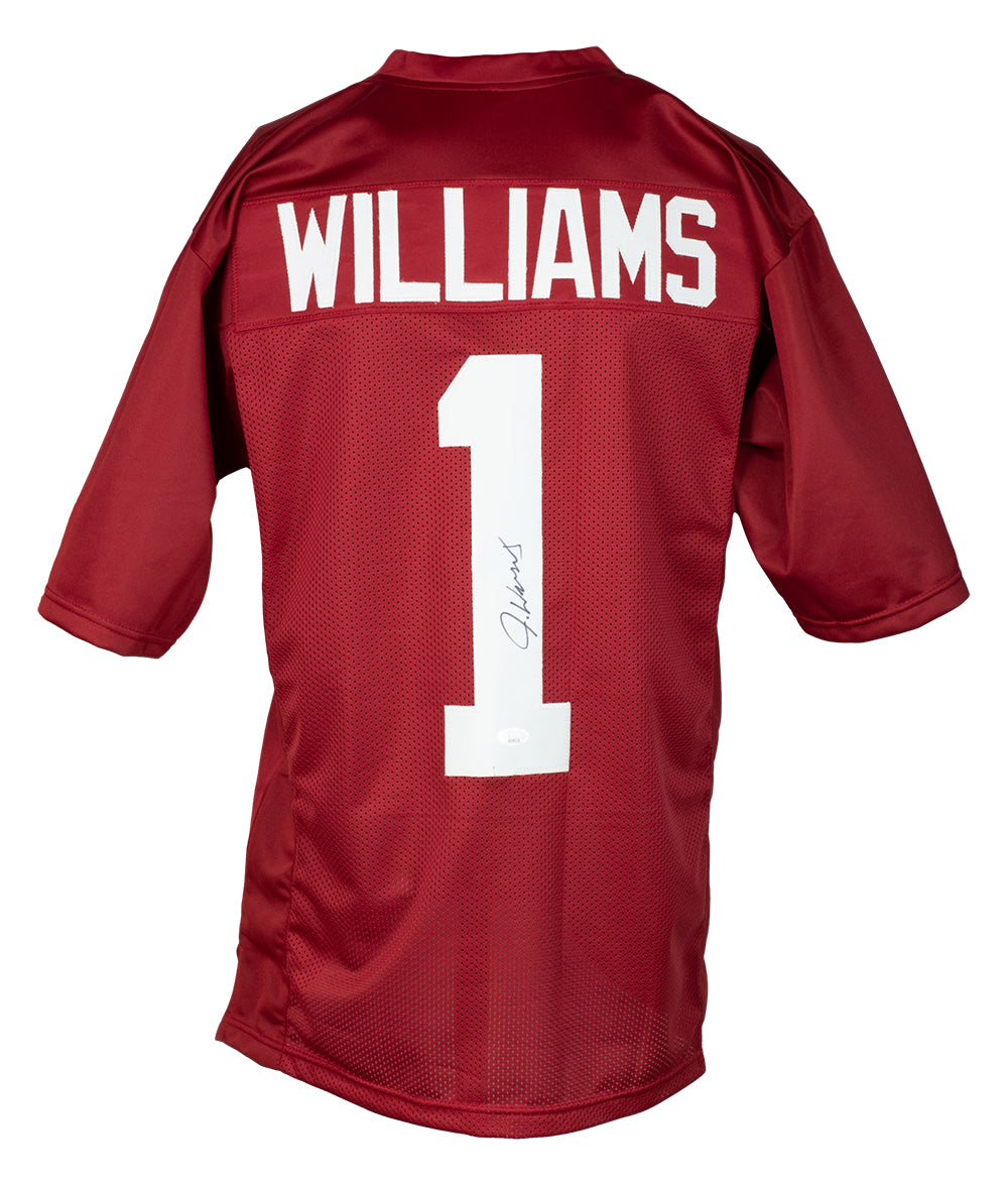Jameson Williams Signed Custom Maroon Football Jersey JSA – Sports Integrity