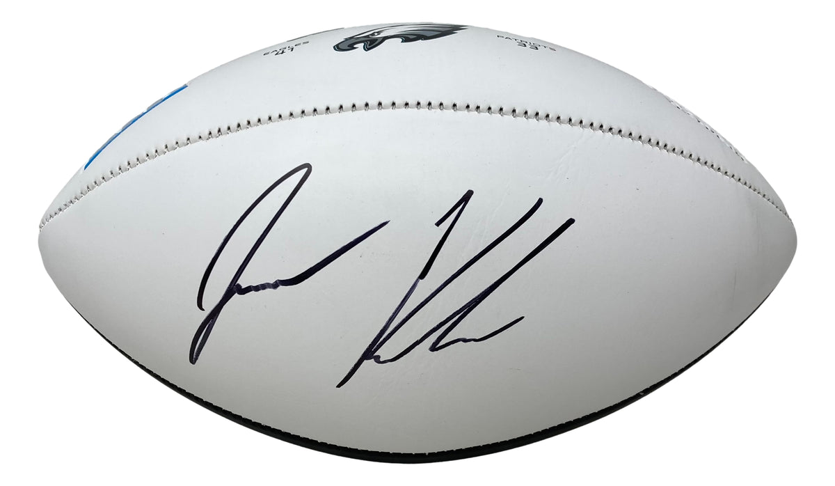 Jason Kelce Autographed Philadelphia Eagles Signed Football Mini Helme