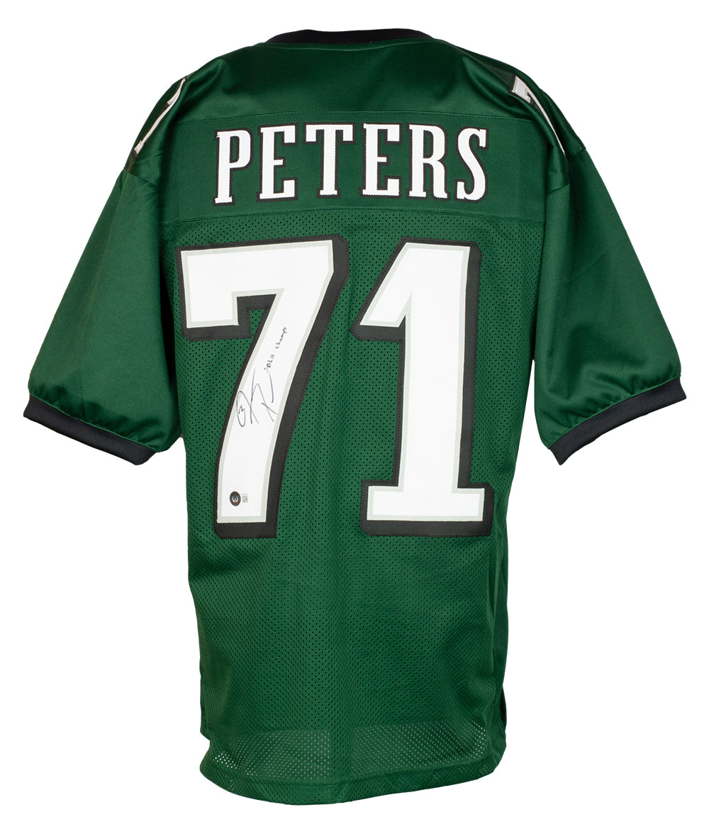 Jason Peters Signed Eagles Jersey (Beckett)