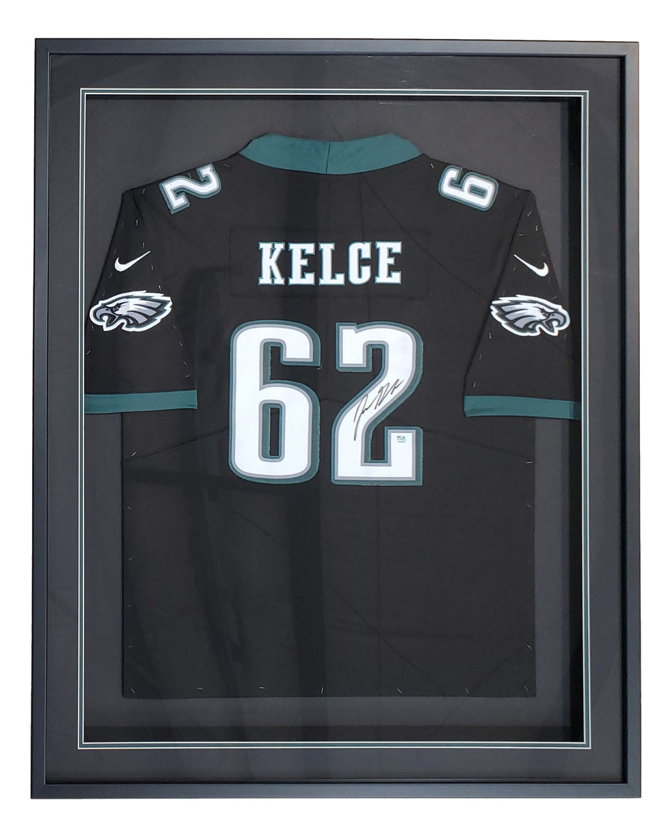 Jason Kelce Philadelphia Eagles Autographed Framed Black Nike