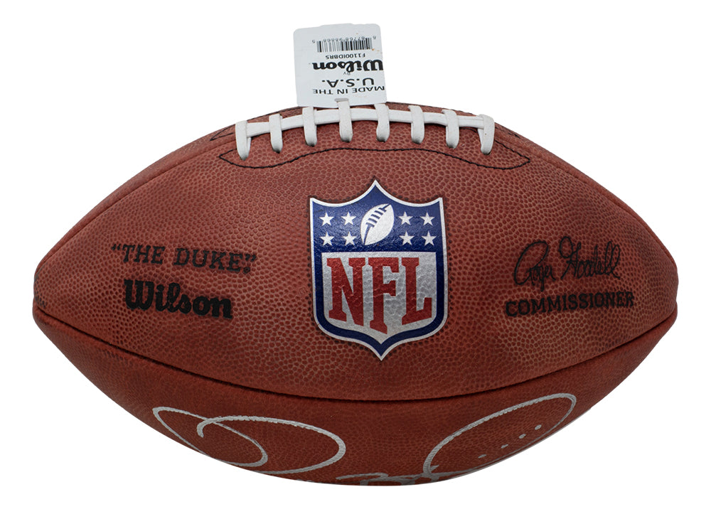 Pittsburgh Steelers #36 Jerome Bettis Autographed Wilson NFL 'The Duke'  Authentic Game Football