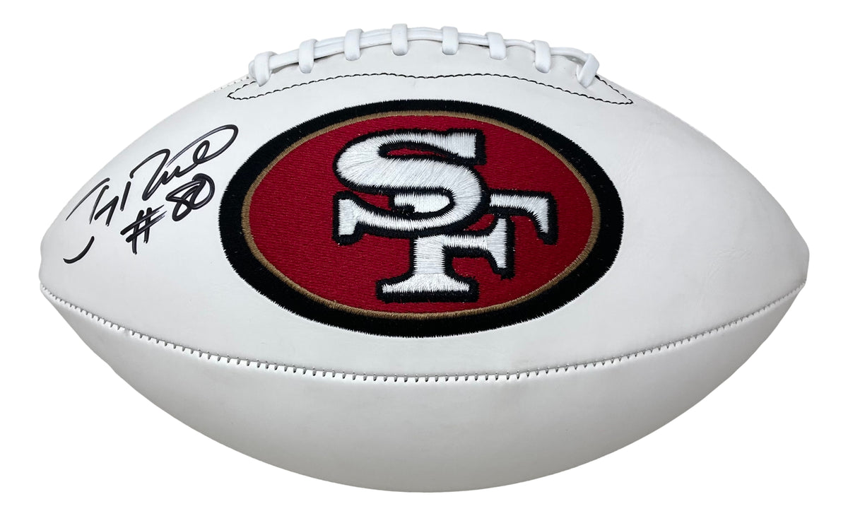 Jerry Rice Autographed Wilson NFL Shield Football W/PROOF, Picture of Jerry  Signing For Us, San Francisco 49ers, Oakland Raiders, Hall of Fame at  's Sports Collectibles Store