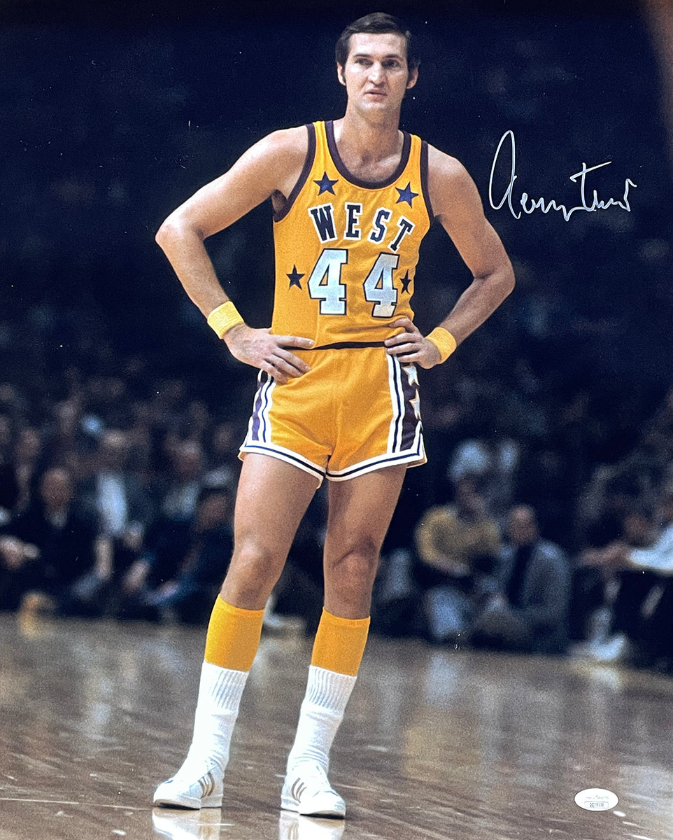 Autographed/Signed Jerry West Los Angeles LA Blue Basketball