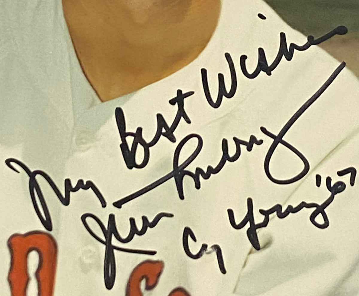 Jim Lonborg Signed Boston Red Sox Jersey Inscribed CY Young '67