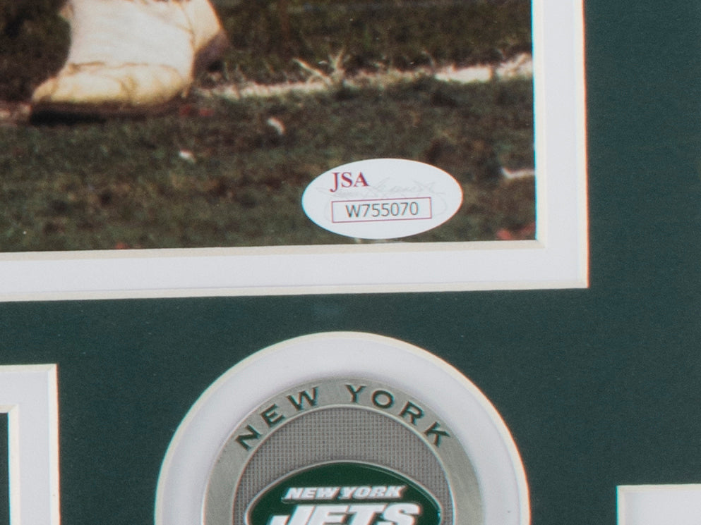 Joe Namath Signed Jets Salute to Service Speed Mini Helmet-Beckett W  Hologram