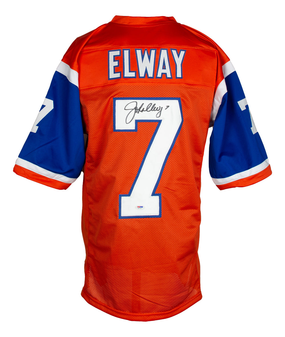 John Elway Autographed Jersey - Beckett Authentic - Orange Crush 