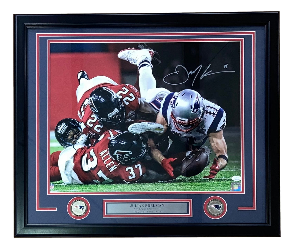 Bleachers Sports Music Framing — Julian Edelman Signed