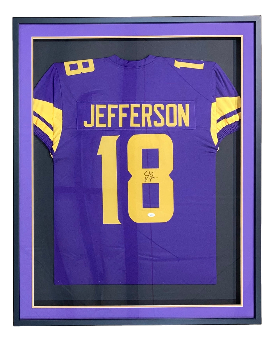 Justin Jefferson Purple Alternate Custom Stitched Football Jersey Mens  UNSIGNED