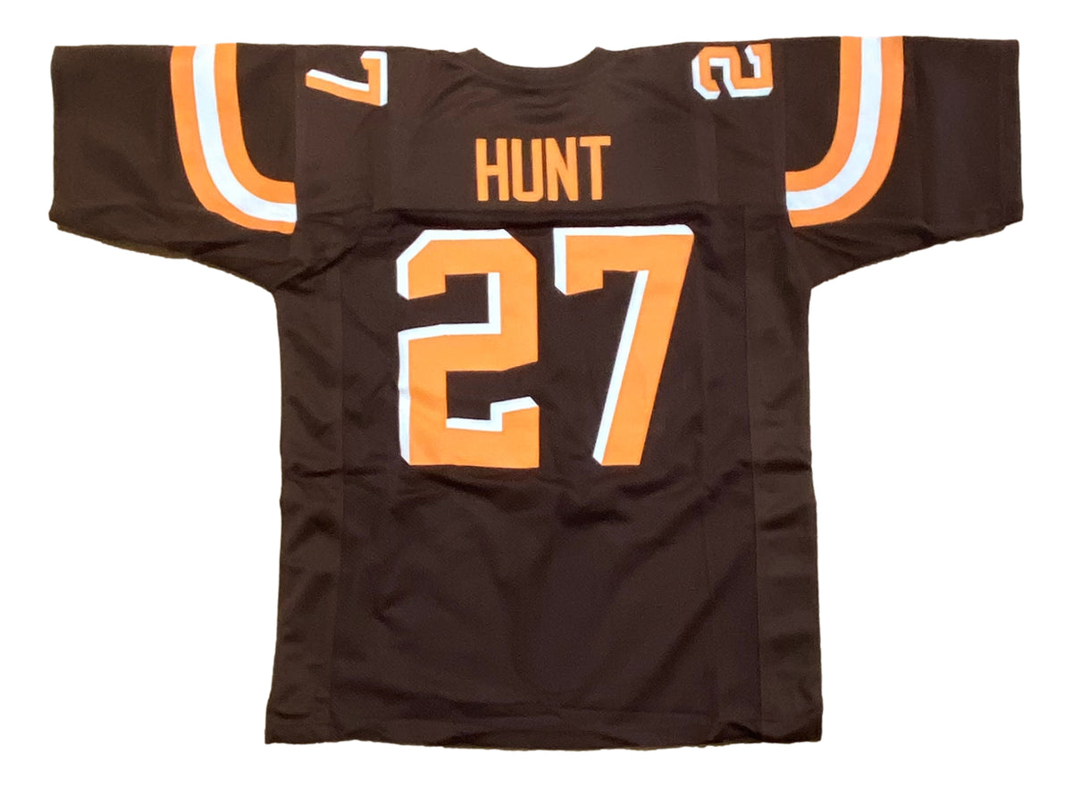 Kareem Hunt Custom Brown Pro-Style Football Jersey – Sports Integrity