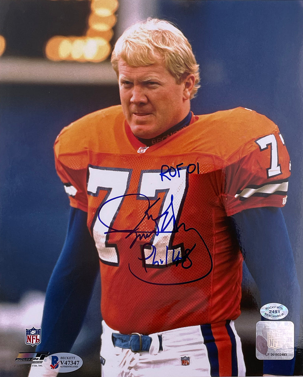 Karl Mecklenburg autographed football card (Denver Broncos) 1994