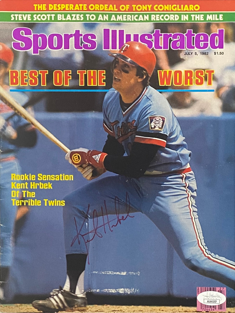 Kent Hrbek Signed Minnesota Twins Sports Illustrated Magazine Cover JS –  Sports Integrity